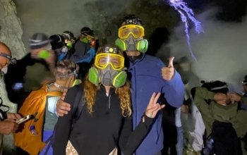Ijen Recorrido de medianoche de Blue Fire